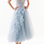 Slim fit mesh dress dress banquet princess dress