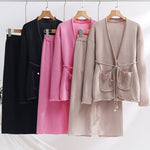 Knitted Two-piece Sets Loose Casual Skirt Suit