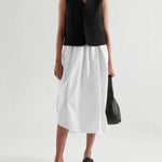 Nadorine Casual Single-Breasted Sleeveless Crop Vest