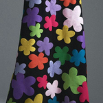 Long Sleeves Asymmetric Floral Round-Neck Maxi Dresses