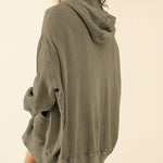 Nadorine Women's Cardigan Zipper Sweater Loungewear Outerwear Hoodie Long Jacket