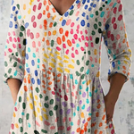 Amina | Long V-Neck Shirt