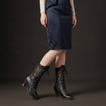 Willow - Victorian Elegance Mid-Calf Boots