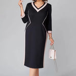 Alexa | Elegant V-neck dress