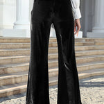 Elegant Solid Patchwork High Waist Speaker Solid Color Bottoms(5 Colors)