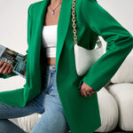 Nadorine Casual Blazers Open Front Long Sleeve Work Office Blazer Jacket