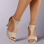 Paige | Cutout Open-Toe Heels