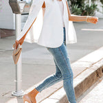 Margovil Open Front Split Sleeves Cape Jacket