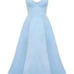 Suspender V-Neck Sleeveless Tutu Maxi Dress