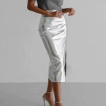 IRIE PU LEATHER SKIRT