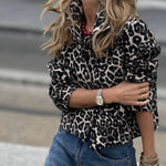 Marion Cropped Leopard Jacket