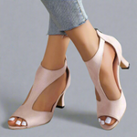 Paloma | Cutout Open-Toe Heels