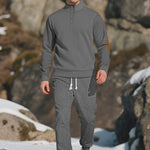 KZZ Men's knitted suit