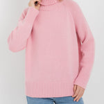 Turtleneck Sweater Casual Loose Knitted Pullover Tops