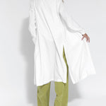 Nadorine Chic Slim Fit Long Sleeve Blazers Collar Long Jacket
