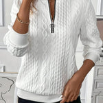 Sofía | Elegant Quarter-Zip Sweater