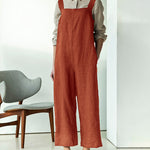 Hidden Zipper Overalls Jumpsuits
