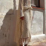 Twist Front Crochet Hollow Out Crop Tank Top