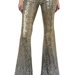 Slim Fit Sequin Ombre Wide Leg Pants