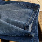 Simple Loose Jeans Casual Fit Jean Trouser Contrast Bloomers Denim Pants