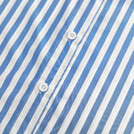 Balloon Sleeves Long Sleeves Buttoned Striped Bow Collar Blouses