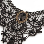 Vintage Halloween Beaded Lace Choker