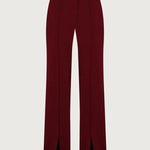 Vita Mesh Patchwork High Neck Wide Sleeve Bodysuit and High Rise Pocket Slit Pants Set