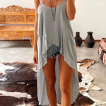 Margovil Solid High Low Hem Irregular Cami Top