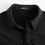 Black Collared Button-down Sleeveless Top And Trousers Set