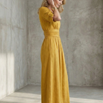Wanda™ | Cross Front Wide Leg Jumpsuit