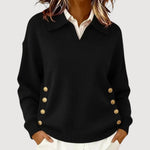 Iris | Elegant Buttoned Sweater