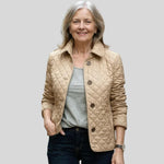 Jacqueline | Casual Quilted Jacket with Turned-Down Collar
