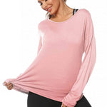 Long Sleeve Open Back Workout Tops from Nadorine (Us Only)