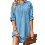 Nadorine Women's Cotton Shirt Dress