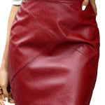 High Waisted Leather Pencil Skirt (Us Only) - Nadorine