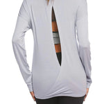 Long Sleeve Open Back Workout Tops from Nadorine (Us Only)