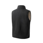 KZZ Men's Winter Outdoor Fleece Vest Sleeveless Jacket Thickly Padded Lined