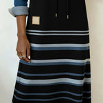 Michelle | Soft Stripe Shift Hoodie Dress