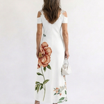 Camila | Floral Off-Shoulder A-Line Midi Dress