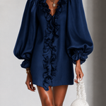 Ottilie | Ruffled Puff-Sleeve Mini Dress
