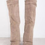 Alexa | WOMEN'S LEATHER THIGH-HIGH BOOTS WITH BUCKLE