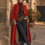 Lapel Single-breasted Leopard Print Coat