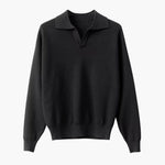 Lorenzo Virelli | Textured Knit Polo Sweater with Refined Minimalism For Men