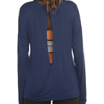 Long Sleeve Open Back Workout Tops from Nadorine (Us Only)
