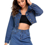 Nadorine Cropped Denim Jean Jacket