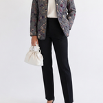 Niva | Vintage Floral Print Quilted Jacket