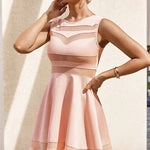 Sexy Mesh Mini Skater Dress - Nadorine (Us Only)