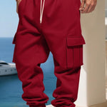 KZZ Men's Loose Fit Fleece Lined Cargo Pants