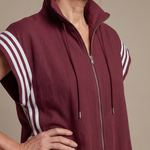 Lark™ | Zip Front Stripe Panel Jumpsuit
