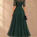 Abella Lace and Chiffon Dress
